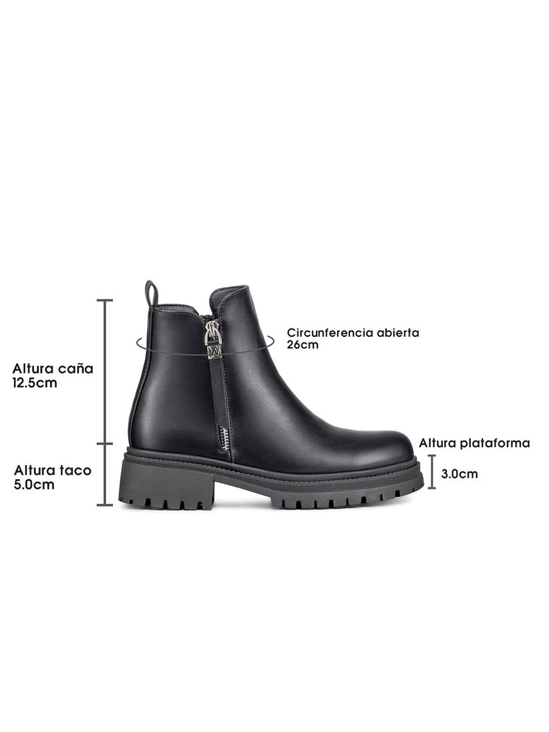 Botin Casual Mujer Eco Cuero Plataforma Vintage Weide ZS67-3