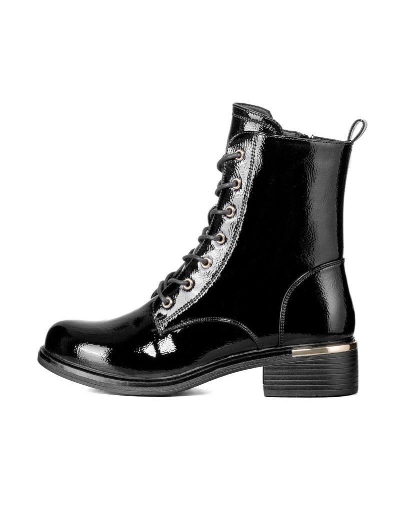Botin Casual Mujer Charol Clasico Moda Weide HX506-1