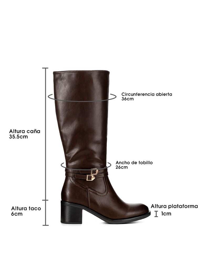 Bota Marron Casual Mujer Weide CZY582-5