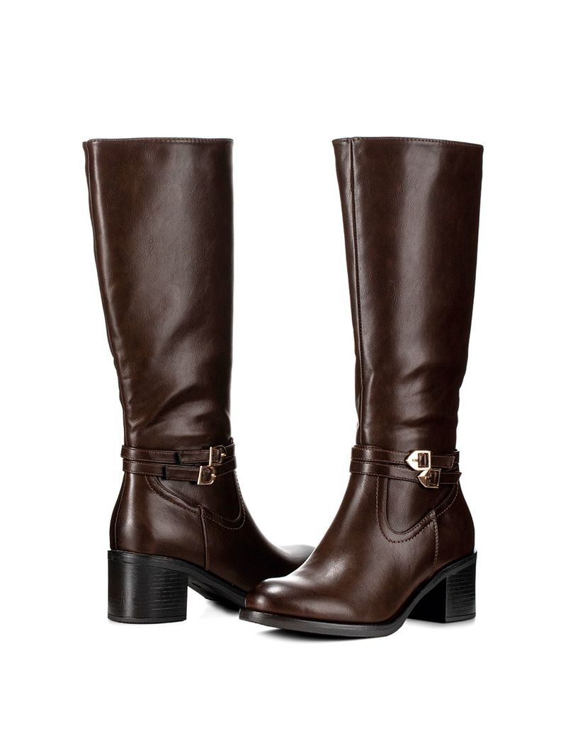Bota Marron Casual Mujer Weide CZY582-4