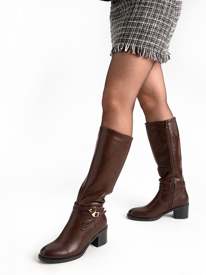 Bota Marron Casual Mujer Weide CZY582-1