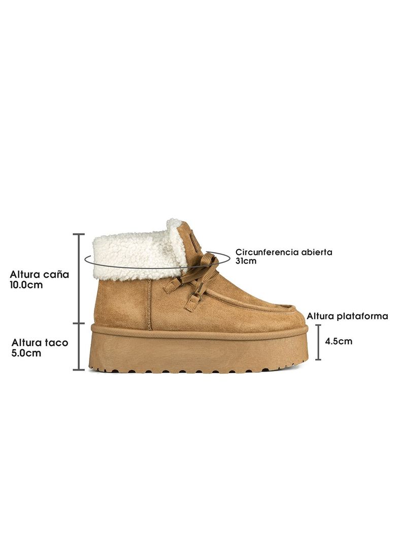 Botin Casual Mujer Gamuza Felpa Antideslizante Weide LT202-3