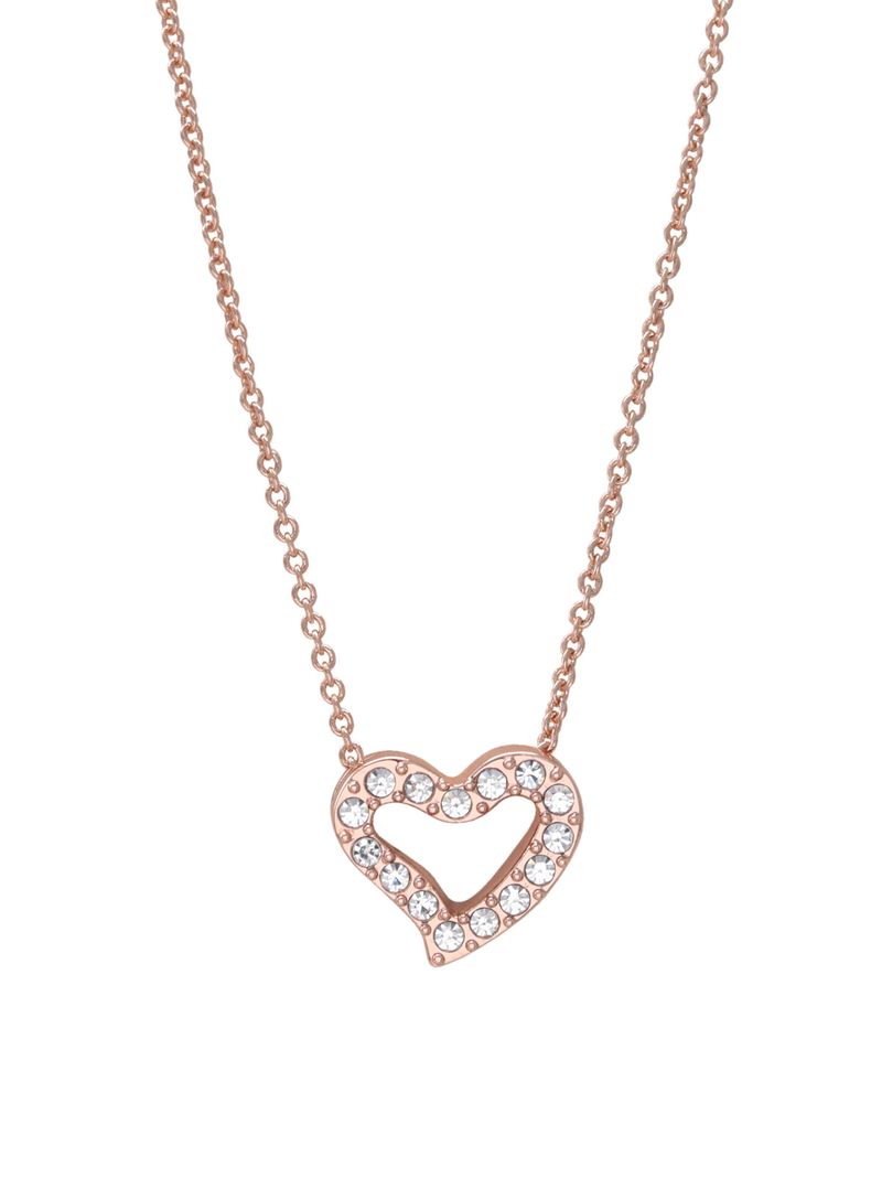 Collar corazón con cristal Swarovski-0