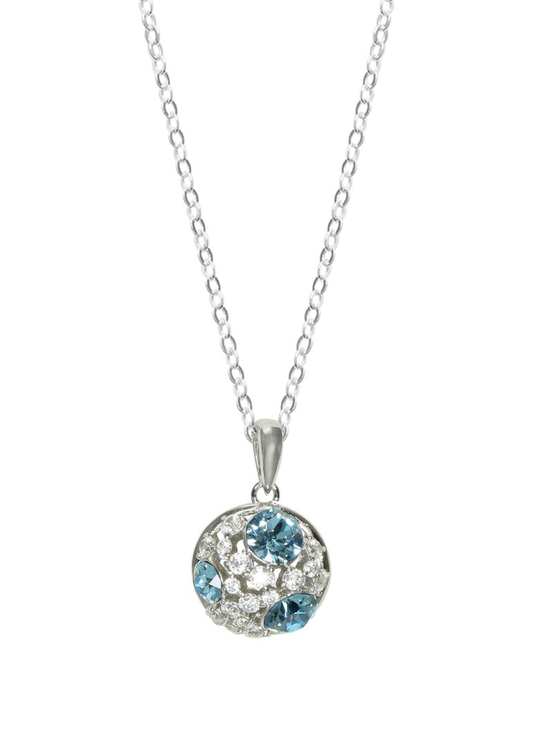 Collar semi esfera con cristal Swarovski-0