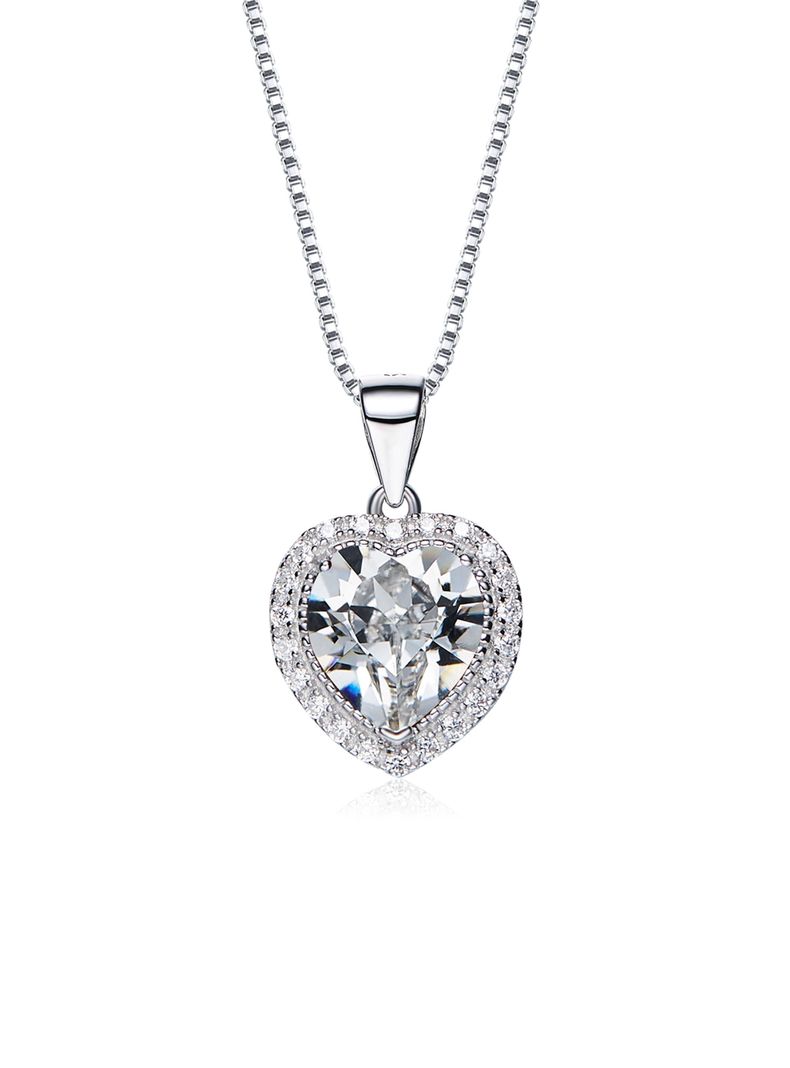 Collar my heart cristal blanco-0