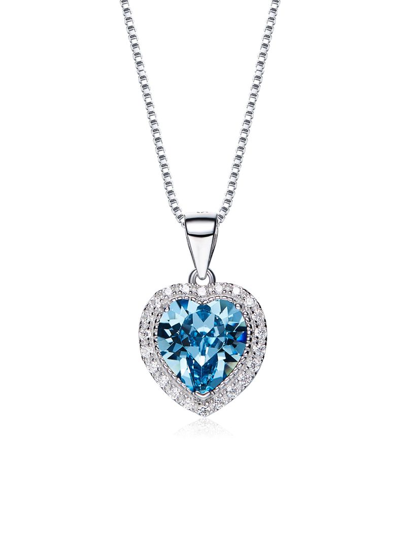 Collar my heart cristal celeste-0