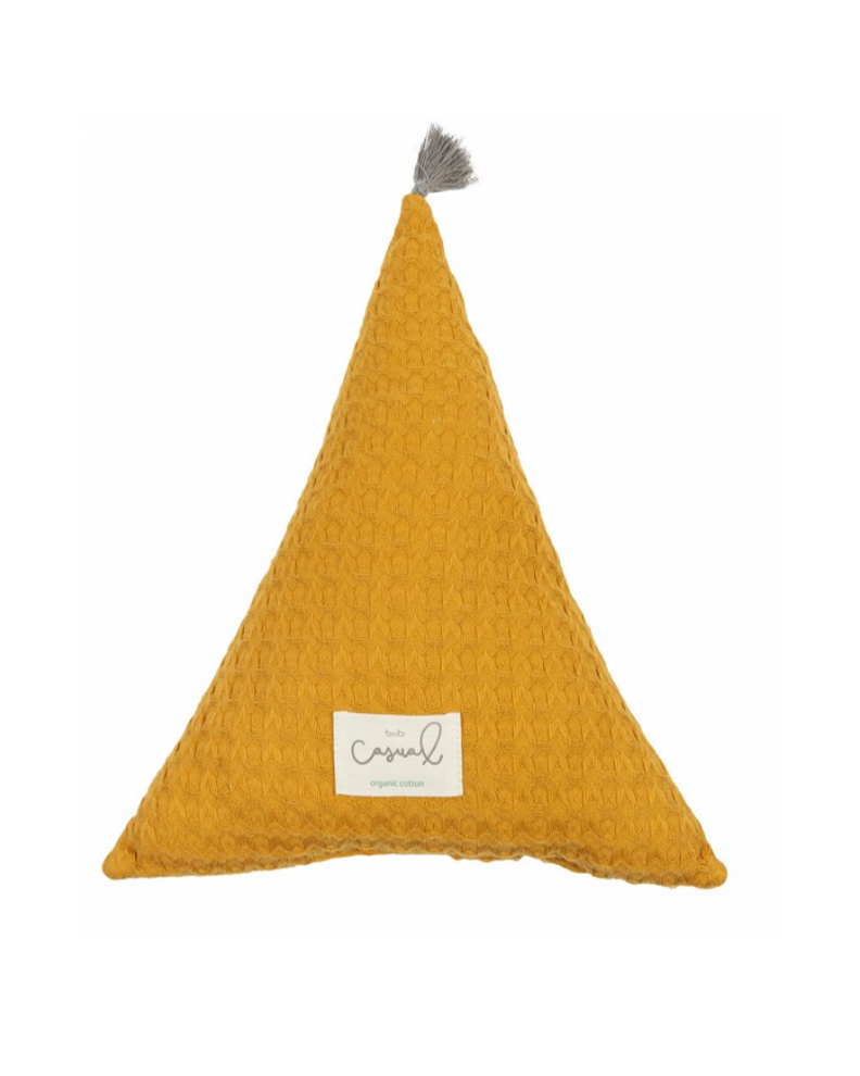 COJIN TRIANGULO (35X35)CROCHET DREAM OCRE-0