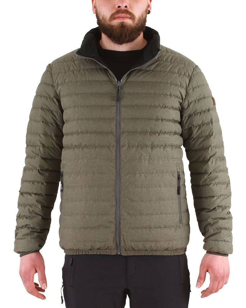Parka Pluma Hw Goose Reversible Negro/Verde Oliva-0