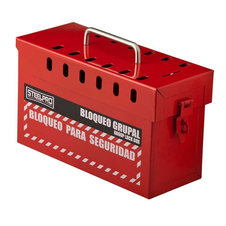 Caja De Bloqueo Grupal Roja-0