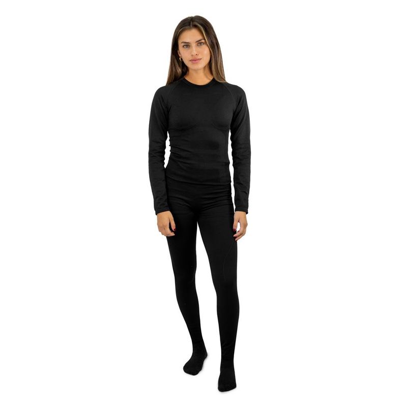 Primera capa HW Patagonia Spandex Negro Pantalon Mujer-0