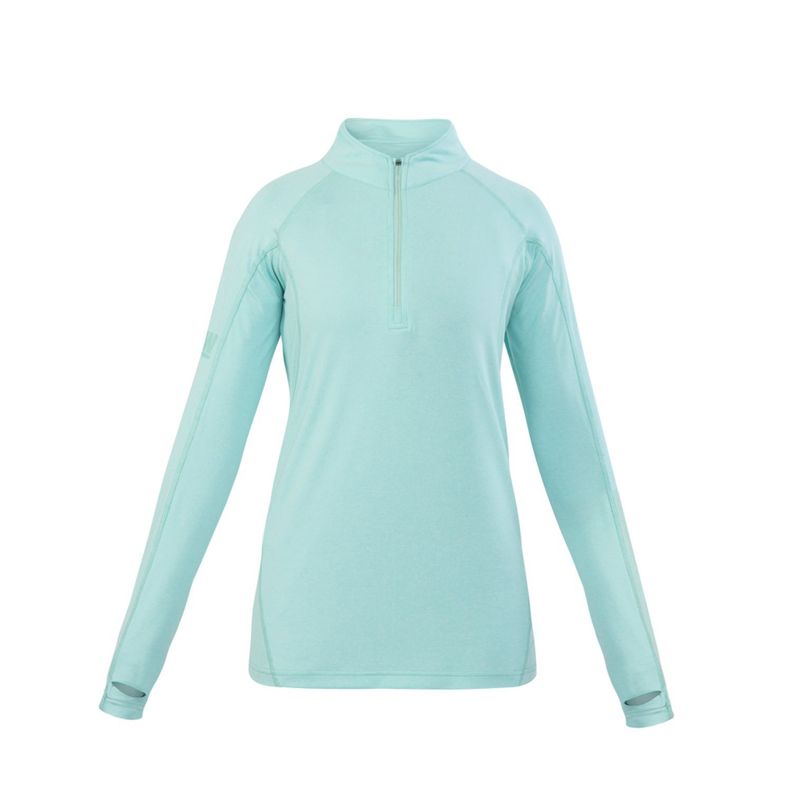 Polera Dry Fit HW SPX Manga Larga Mujer Aqua-0