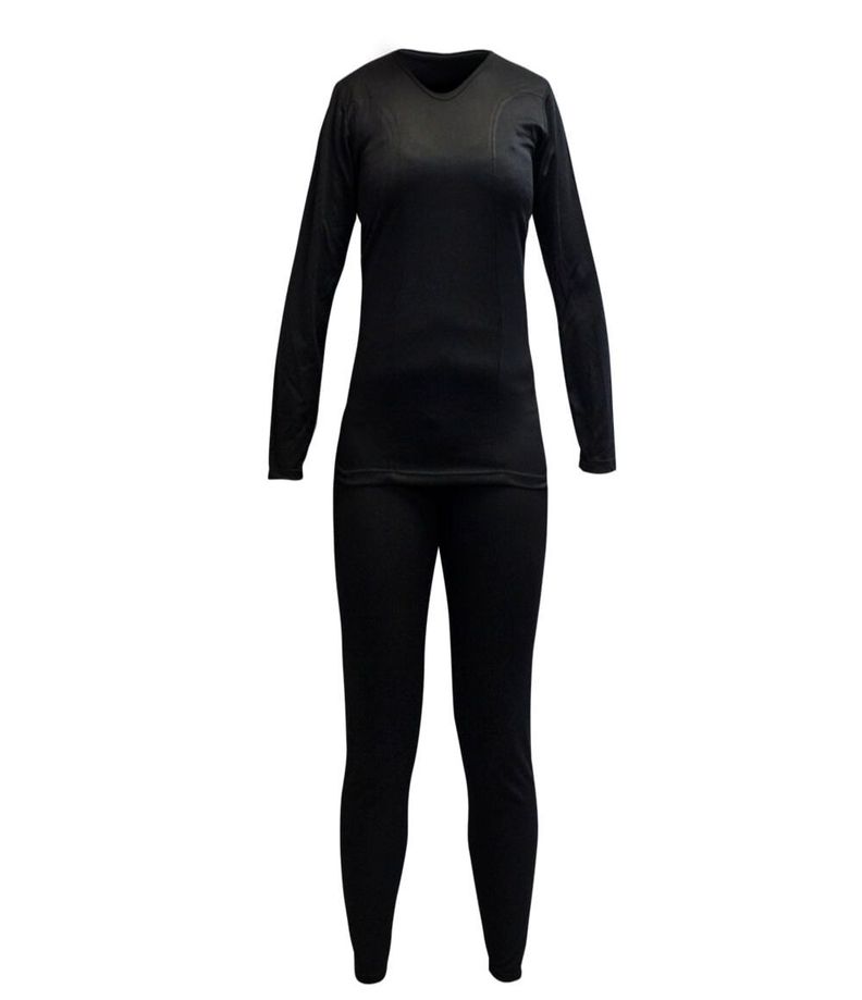 Conjunto Primera Capa Poliester Hw Cooldry Mujer Black-0