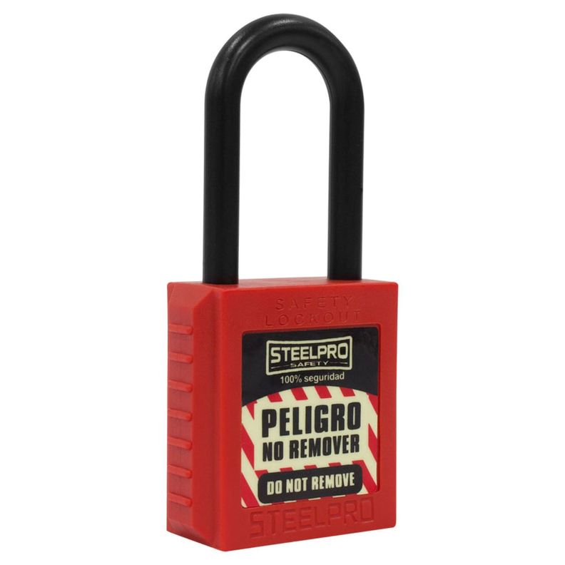 Candado Steelpro Dielectrico Rojo-1
