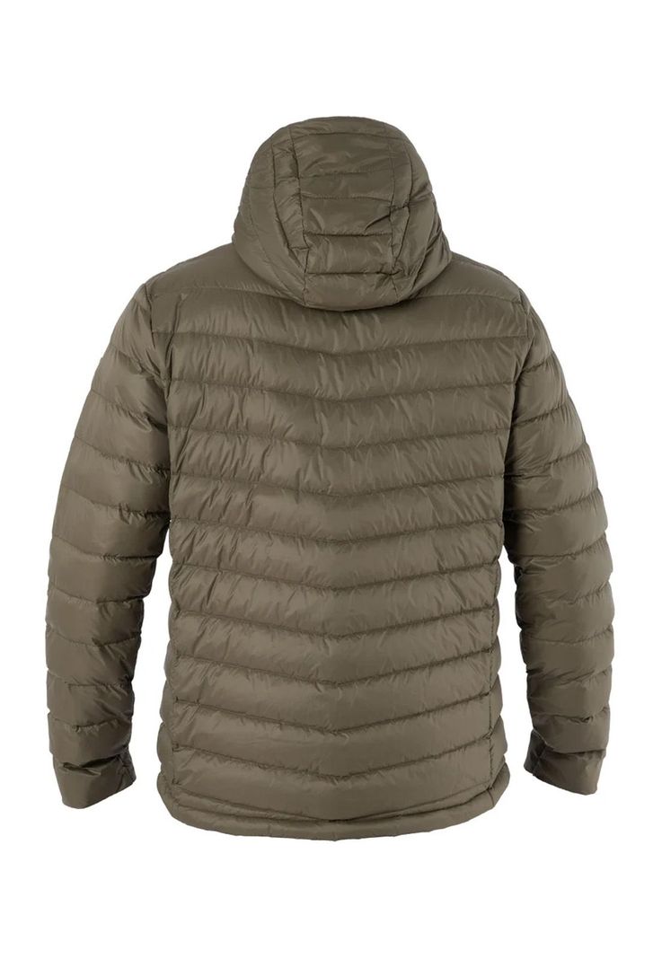 Parka Pluma Hw Pullay con Gorro Verde Oliva-1