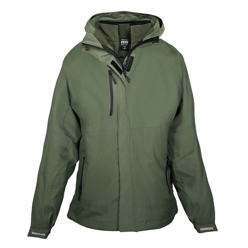 Parka Desmontable HW Reno 3 en 1 Mujer Verde Oliva-0