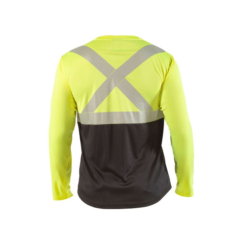 Polera Reflectiva HW Amarillo Fluor Manga Larga-1