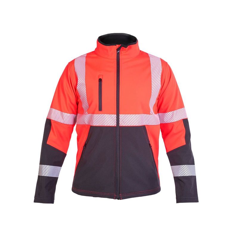 Chaqueta Softshell Hw Oklan Rojo Fluor-0