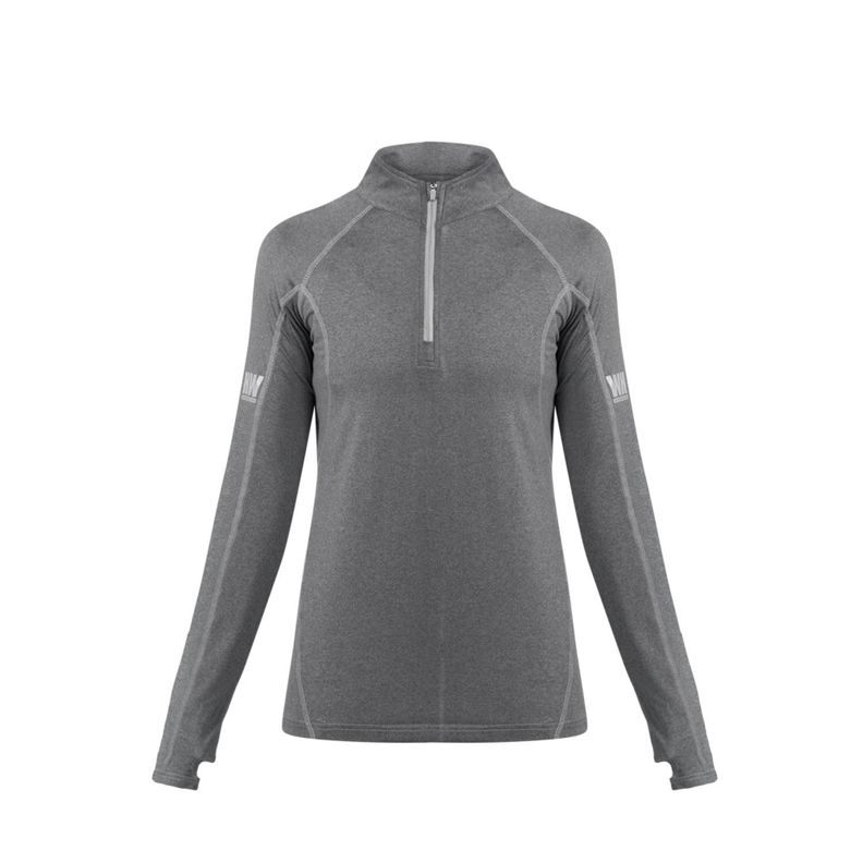 Polera Dry Fit HW SPX Manga Larga Mujer Carbon Grey-0