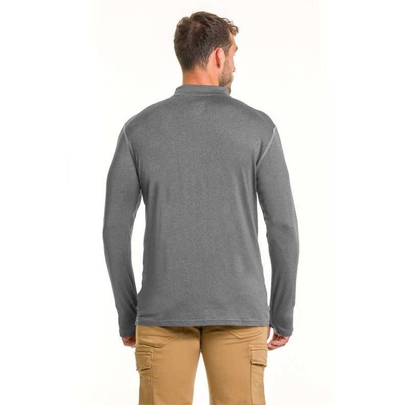 Polera Dry Fit HW SPX Manga Larga Hombre Carbon Grey-1
