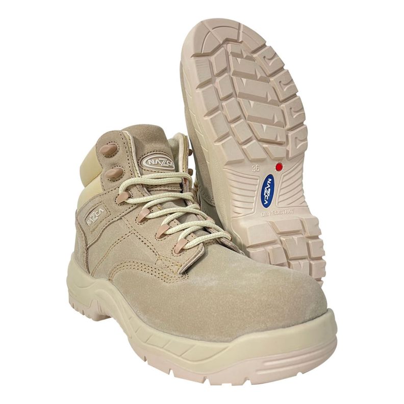 ZAPATO SEGURIDAD NAZCA FEMME CAMEL NU 135-4