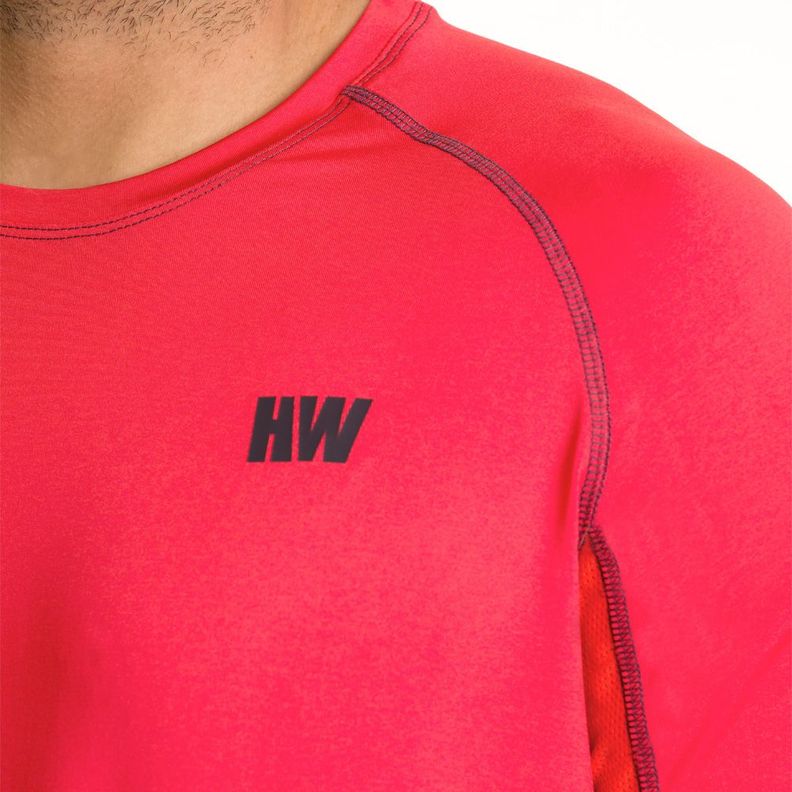 Polera Dry Fit Hw Spx Manga Corta Hombre Orange-3