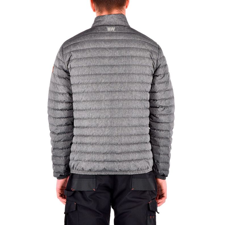 Parka Pluma Hw Goose Reversible Negro/Gris Melange-1