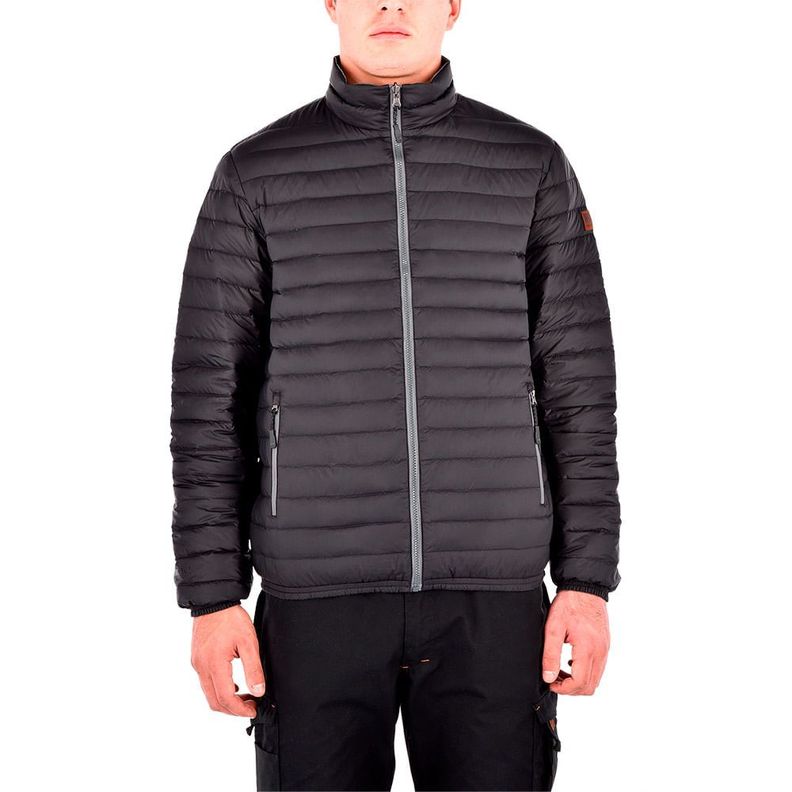 Parka Pluma Hw Goose Reversible Negro/Gris Melange-2