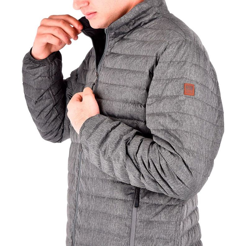 Parka Pluma Hw Goose Reversible Negro/Gris Melange-4