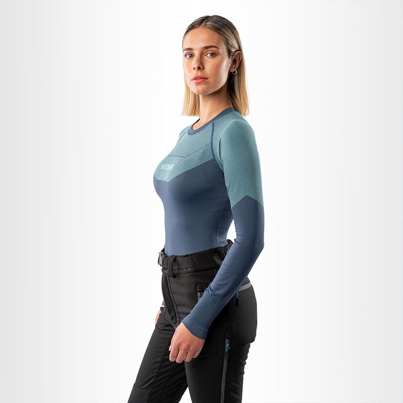 Camiseta Primera Capa Hw Ecooper Mujer Blue-1