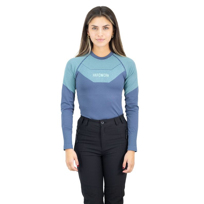 Camiseta Primera Capa HW Ecopper Mujer Blue Azul S-M