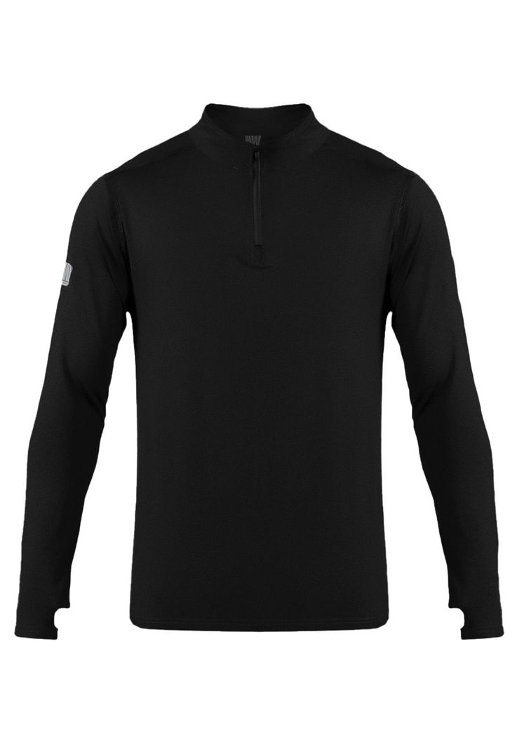 Polera Dry Fit HW SPX Manga Larga Hombre Black-0