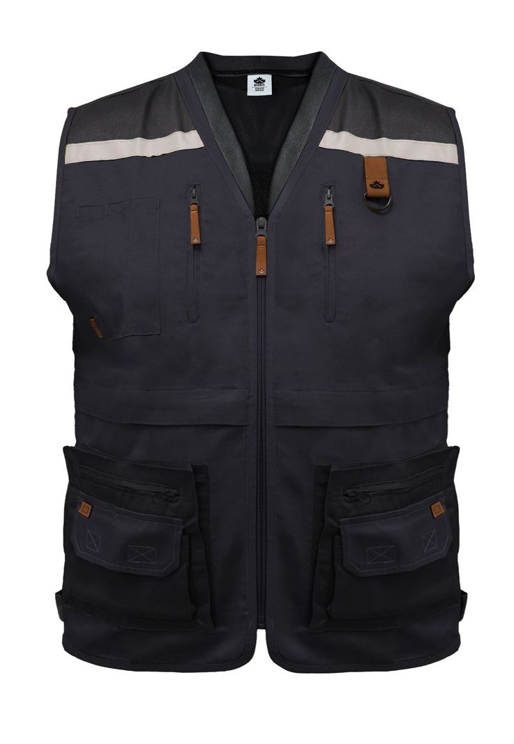 Chaleco Geólogo Gabardina Quebec Gris-0