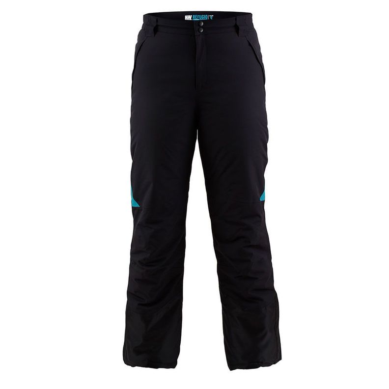 PANTALON TERMICO HW REFUGIO MUJER GRIS/TURQUESA Negro XS