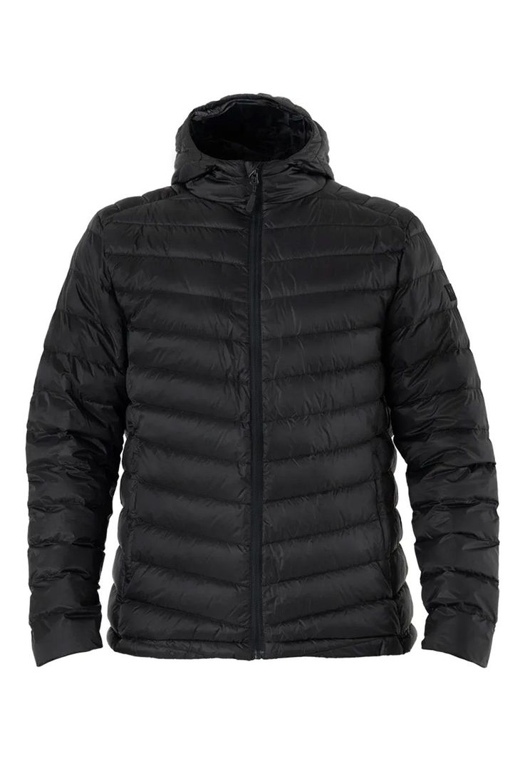 Parka Pluma Hw Pullay con Gorro Negro-0