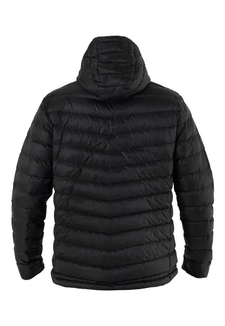 Parka Pluma Hw Pullay con Gorro Negro-1
