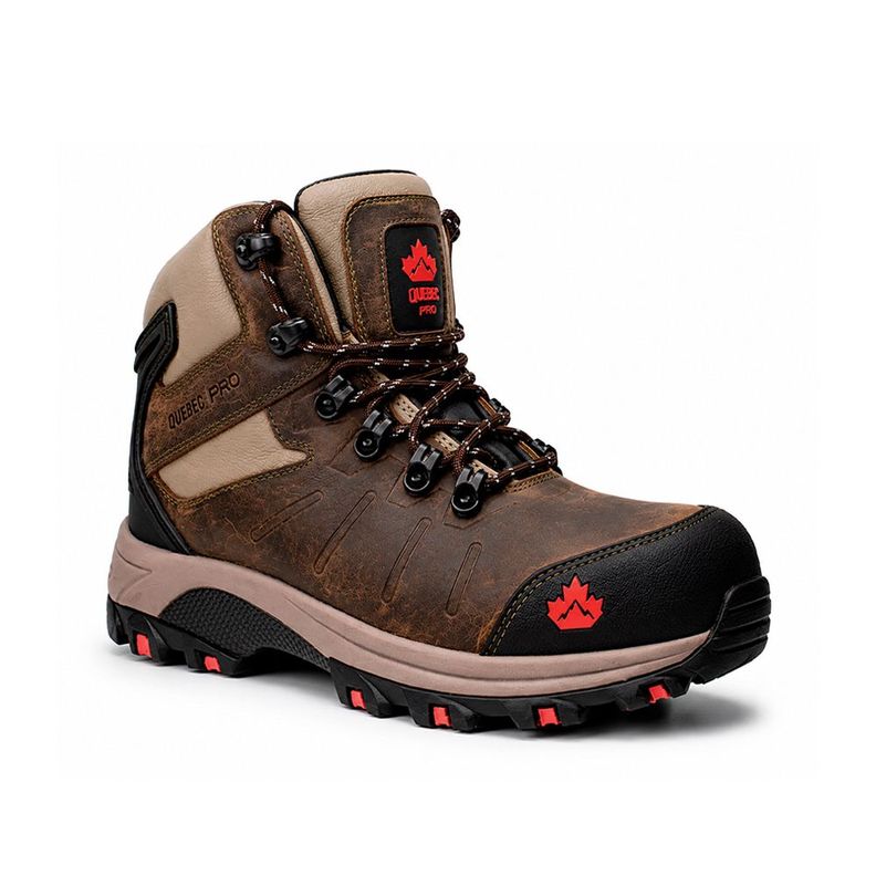 Calzado de Seguridad Quebec Pro Montreal Oil Cafe Oscuro 35