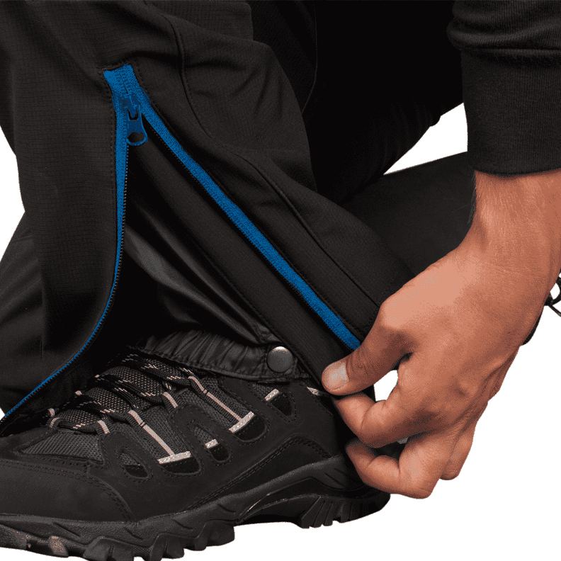 Pantalón HW Softshell Wolverine Antiácido Negro/Azul-5