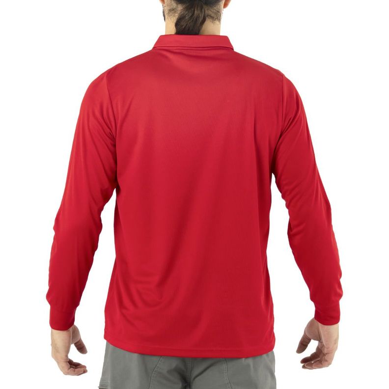 Polera Cooldry Quebec  M/L Roja-1