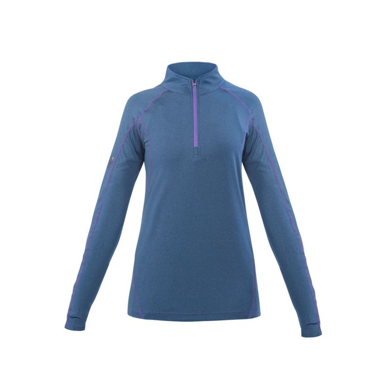 Polera Dry Fit HW SPX Manga Larga Mujer Deep Blue-0