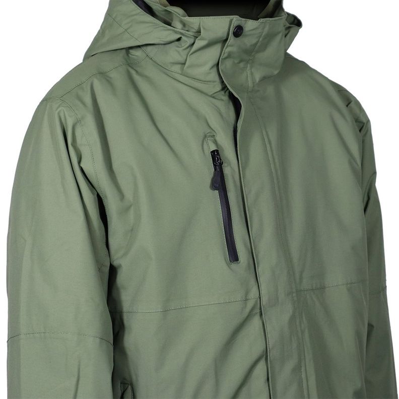 Parka Desmontable HW Reno 3 en 1 Verde Oliva-1
