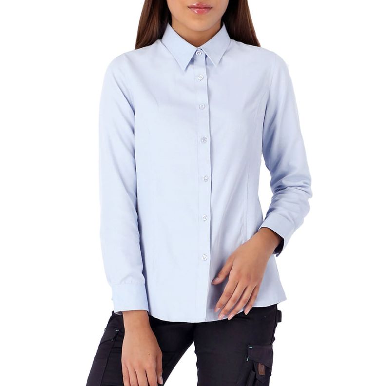 Camisa Quebec Vancouver Mujer Celeste-0