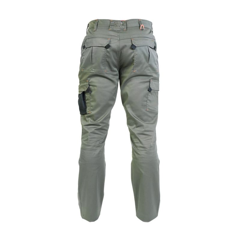 Pantalón Cargo HW Dakota Spandex Verde Oliva-1