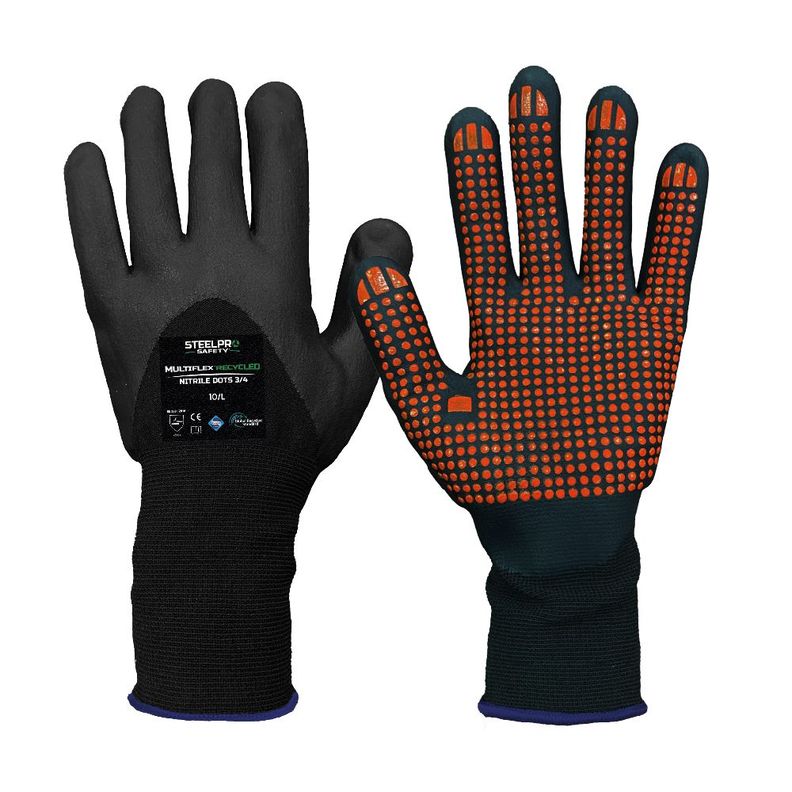 Guante Multiflex Recycled Nitrile Dots 3-4-0