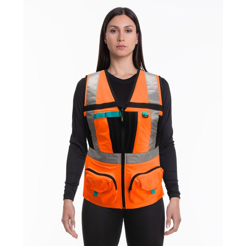 Chaleco Geologo Alaska Xpert Mujer Naranjo-0