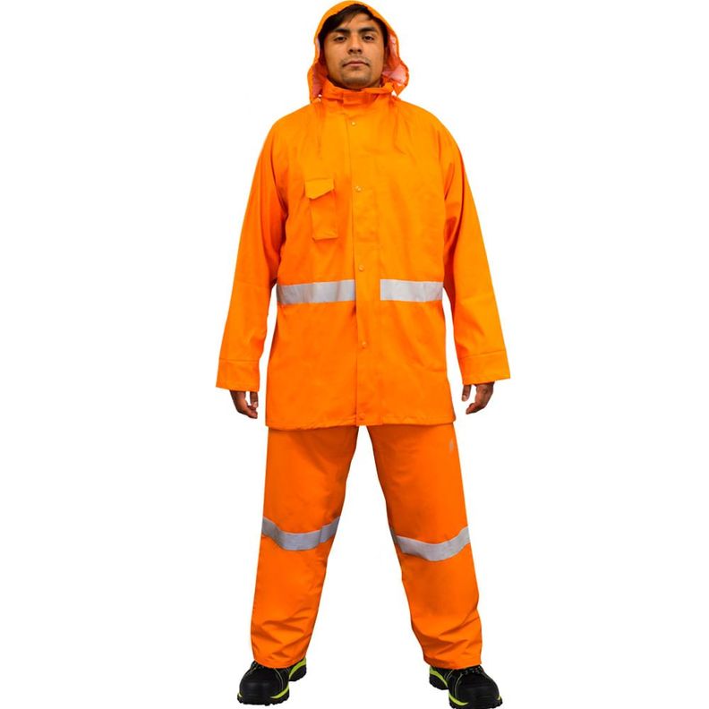 Traje Impermeable Alaska Pu Naranjo-5
