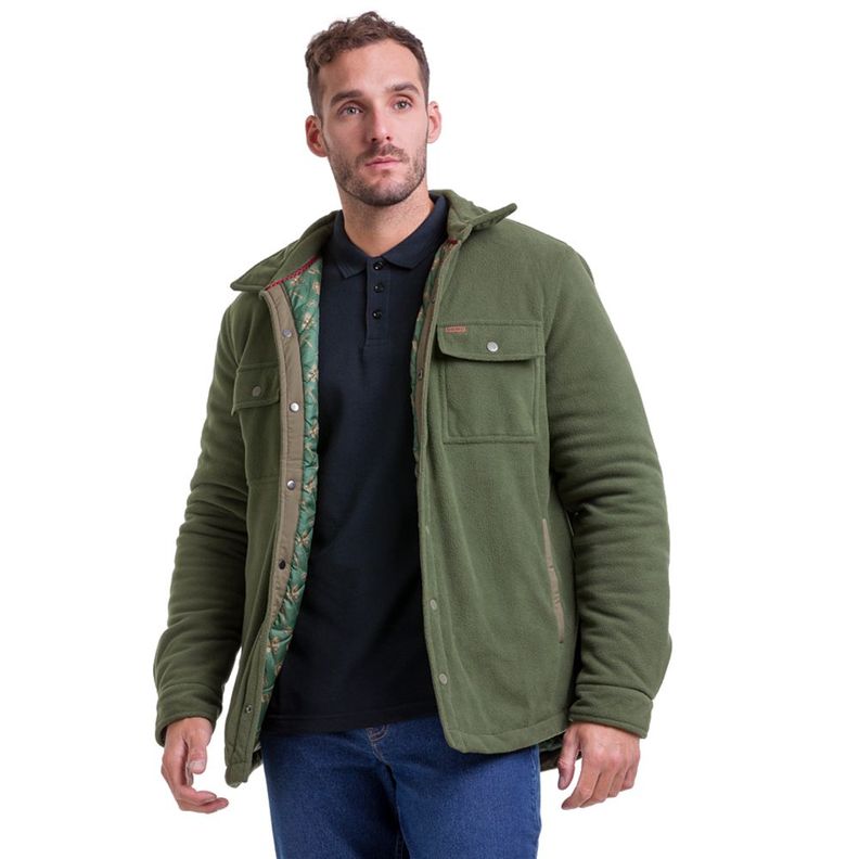 Chaqueta Polar Quebec Grizzly Verde Oliva-0