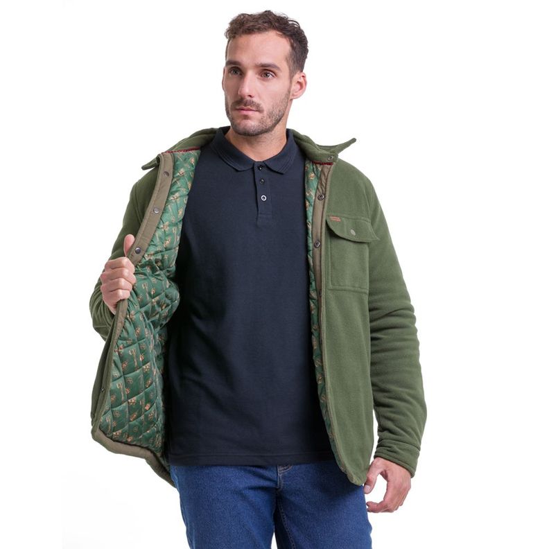 Chaqueta Polar Quebec Grizzly Verde Oliva-2
