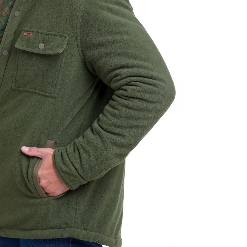 Chaqueta Polar Quebec Grizzly Verde Oliva-4