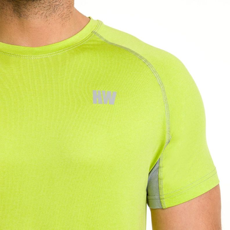 Polera Dry Fit Hw Spx Manga Corta Hombre Lime-3