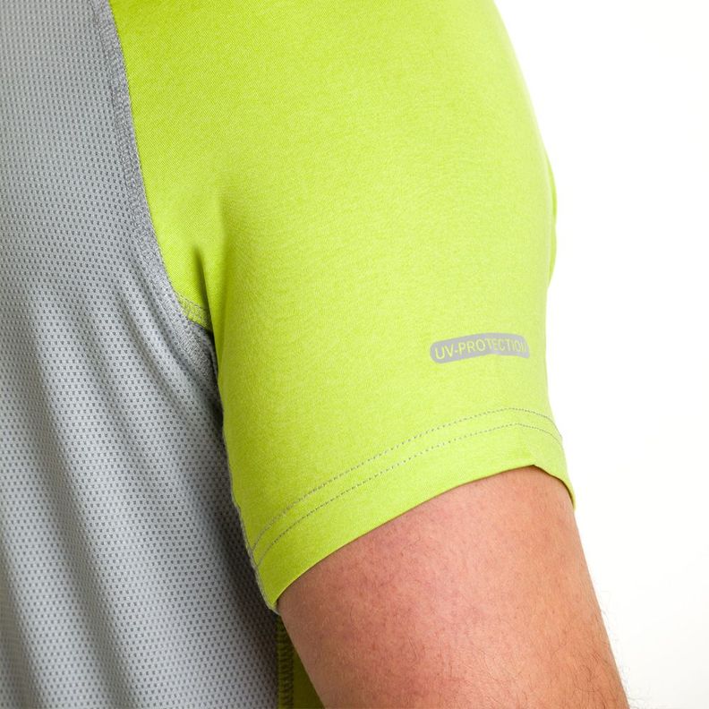 Polera Dry Fit Hw Spx Manga Corta Hombre Lime-4